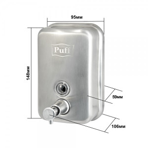 Дозатор жидкого мыла Puff 8605M нержавеющая сталь параметры