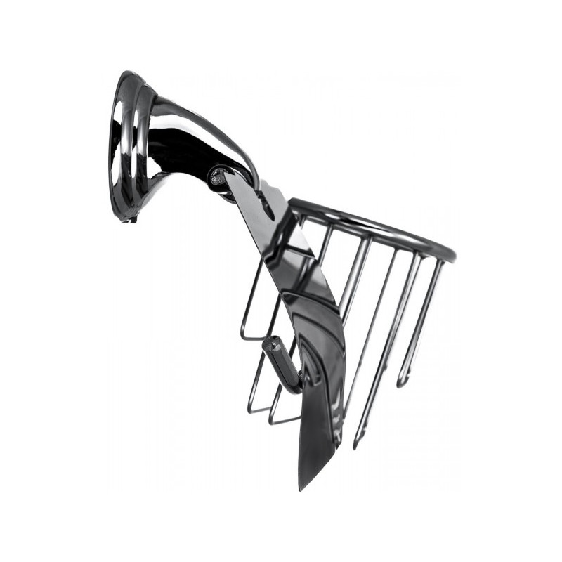 Держатель для освежителя воздуха и туалетной бумаги Solinne Classic 15053 хром вид сбоку