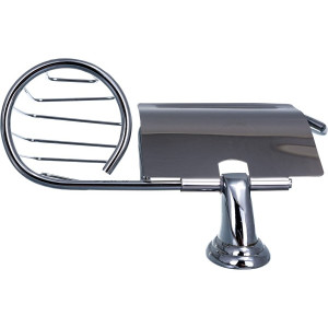 Держатель для освежителя воздуха и туалетной бумаги Solinne Classic 15053 хром вид сверху