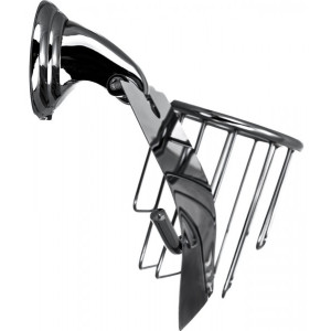 Держатель для освежителя воздуха и туалетной бумаги Solinne Classic 15053 хром вид сбоку