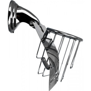 Держатель для освежителя воздуха и туалетной бумаги Solinne Modern 16053 хром сбоку