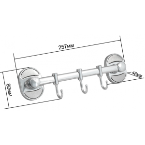 Планка с крючками  Solinne Modern 16213 (3 крючка) параметры