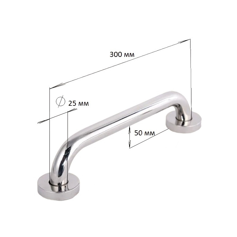 Поручень Solinne Base 11421 хром параметры