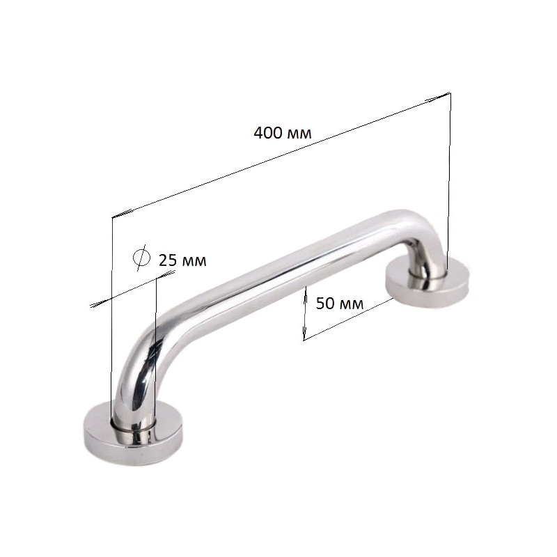 Поручень Solinne Base 11422 хром  параметры