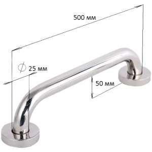 Поручень Solinne Base 11423 хром  параметры