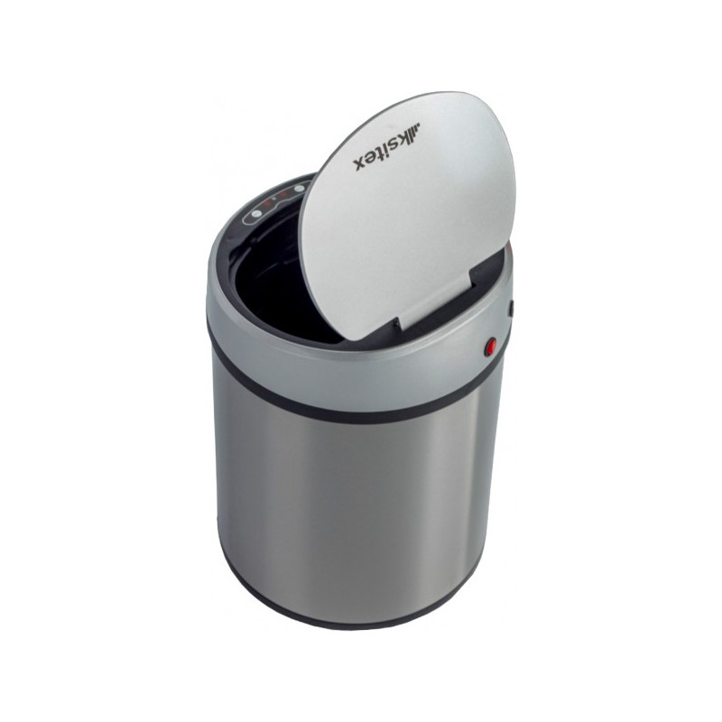 Сенсорное мусорное ведро Ksitex АGB-9L 9 л стальной матовый сбоку