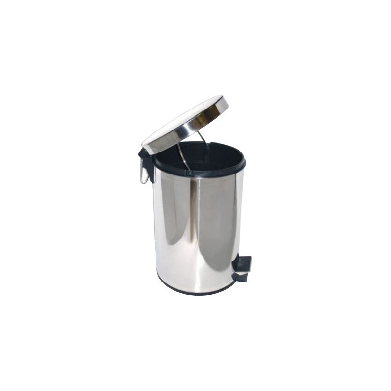 Мусорное ведро Ksitex GB-20L хром с открытой крышкой