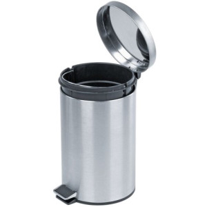 Мусорное ведро Ksitex GB-12L(М) стальной матовый с открытой
