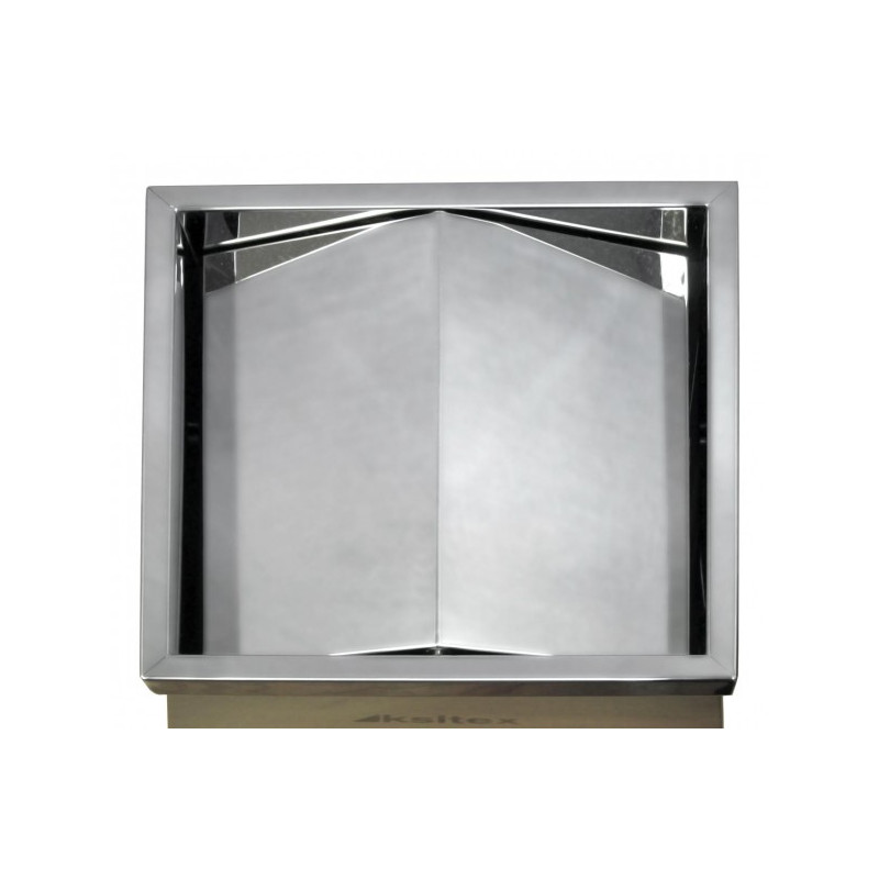 Урна уличная Ksitex GB-32 стальной матовый вид сверху