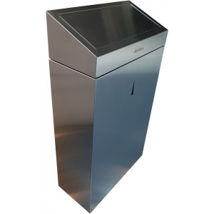 Мусорное ведро Ksitex GBW-30М 30 л стальной матовый сбоку