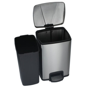 Мусорное ведро Ksitex SGB-30M 30 л стальной матовый комплект