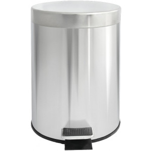 Мусорное ведро Solinne 11303 3 л  хром вид спереди