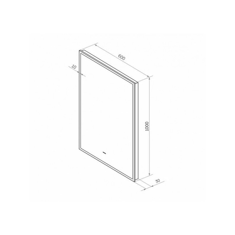 Зеркало Континент Amer Led 60х100 схема