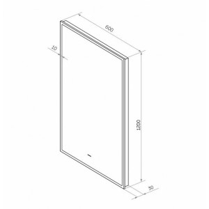 Зеркало Континент Amer Led 60х120 схема