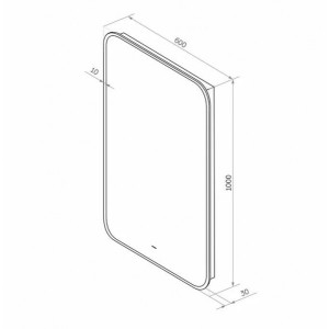 Зеркало Континент Torry Led 60х100 схема