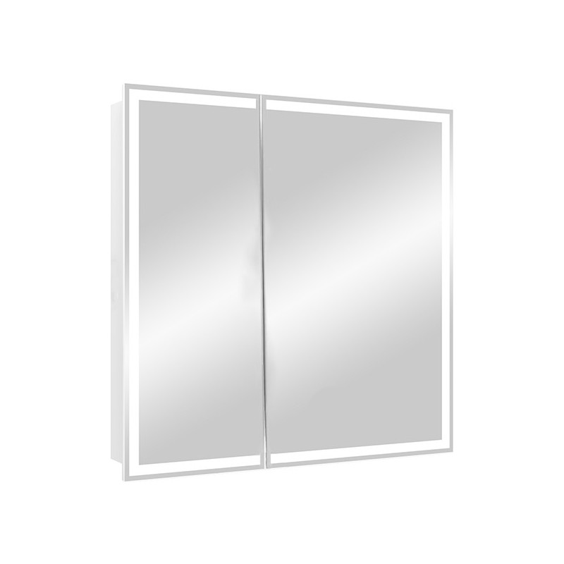 Шкаф с зеркалом Континент Allure Led 80х80