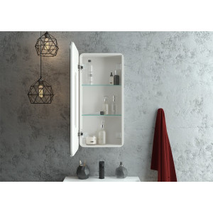 Шкаф с зеркалом Континент Elliott Led 40х80 L вид внутри