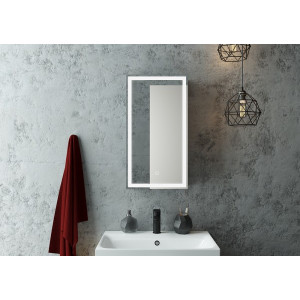 Шкаф с зеркалом Континент Mirror Box Led 35х65 в интерьере
