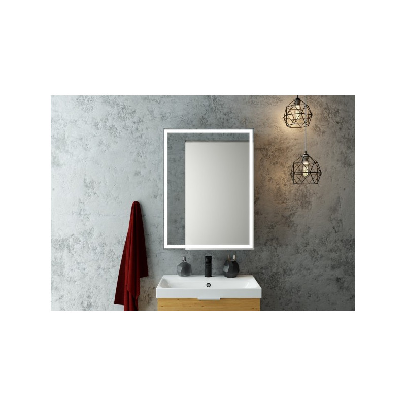 Шкаф с зеркалом Континент Mirror Box Led 60х80 в интерьере