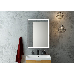 Шкаф с зеркалом Континент Mirror Box Led 60х80 в интерьере