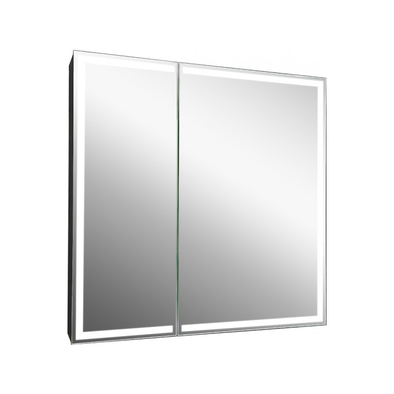 Шкаф с зеркалом Континент Mirror Box Led 80х80