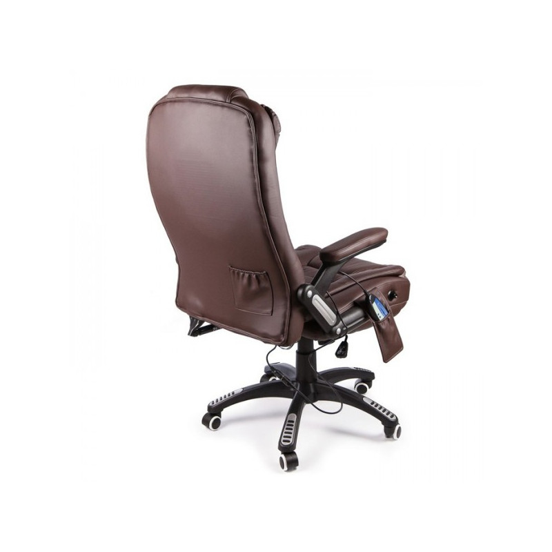 Кресло компьютерное Calviano Veroni 53 коричневый вид сзади