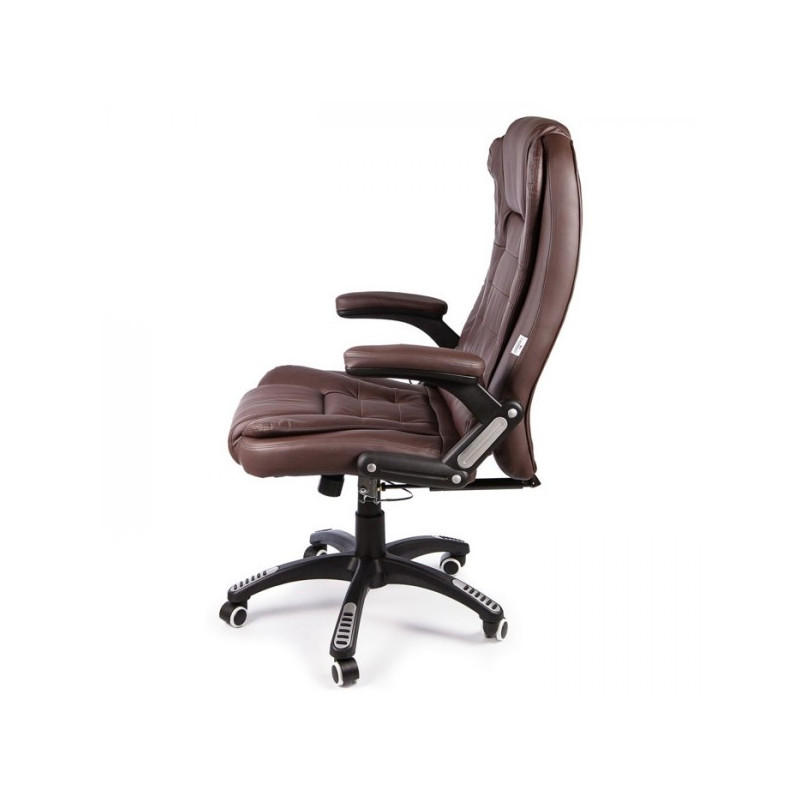 Кресло компьютерное Calviano Veroni 53 коричневый вид сбоку