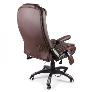 Кресло компьютерное Calviano Veroni 53 коричневый вид сзади