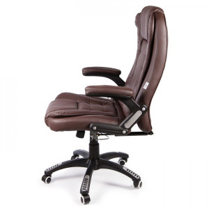 Кресло компьютерное Calviano Veroni 53 коричневый вид сбоку