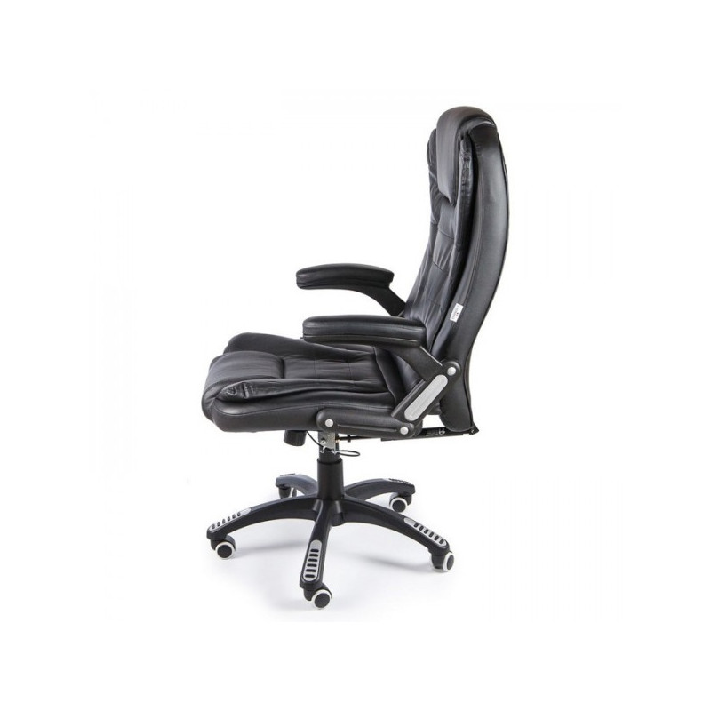 Кресло компьютерное Calviano Veroni 54 черное вид сбоку