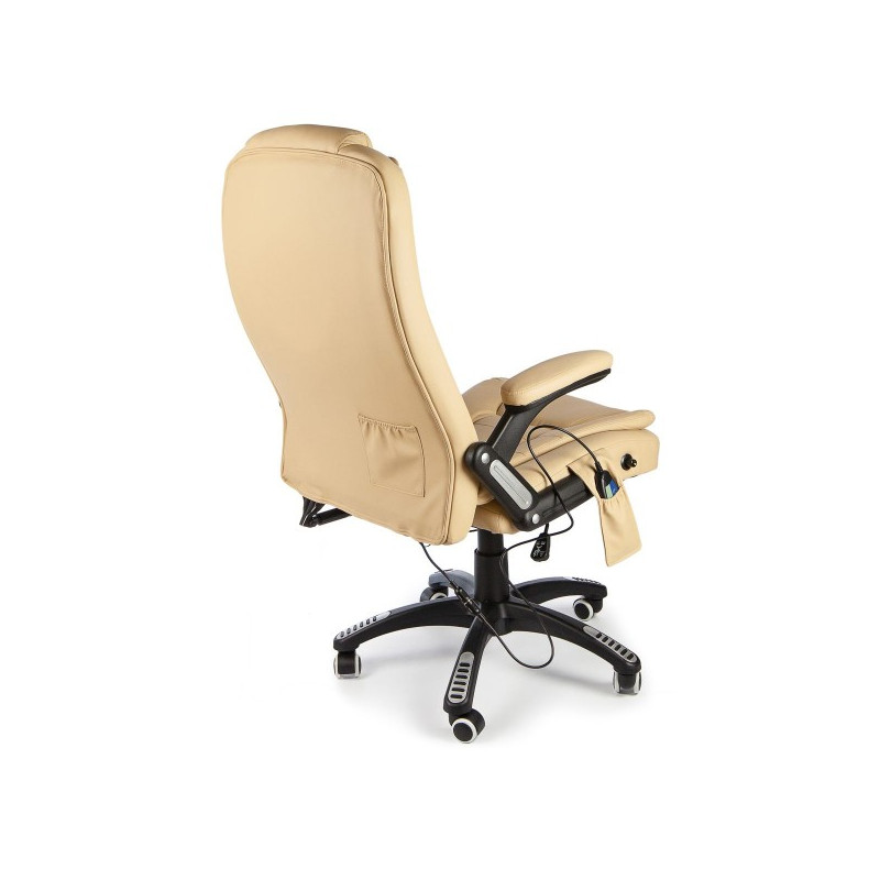 Кресло компьютерное Calviano Veroni 55 бежевый вид сзади