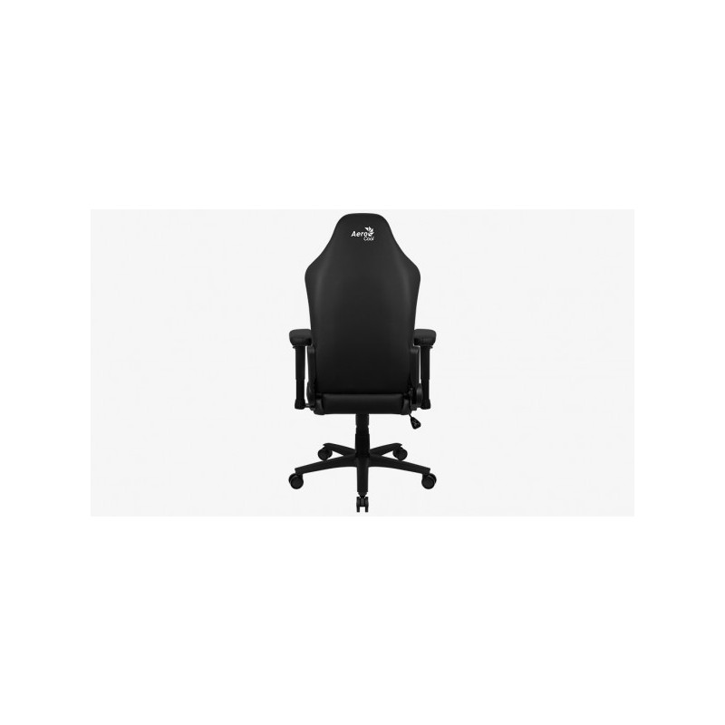 Кресло геймерское Aerocool Crown Leatherette черный вид сзади