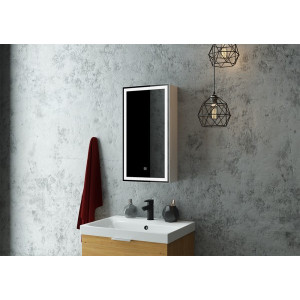 Шкаф с зеркалом Континент Allure Led 35х65 R в интерьере