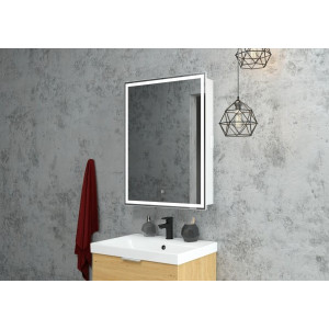 Шкаф с зеркалом Континент Allure Led 55х80 R в интерьере