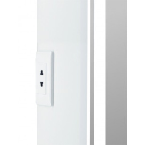 Шкаф с зеркалом Континент Allure Led 60х80 R розетка