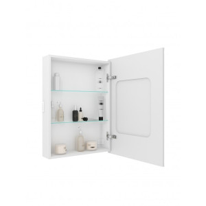 Шкаф с зеркалом Континент Allure Led 60х80 R вид внутри
