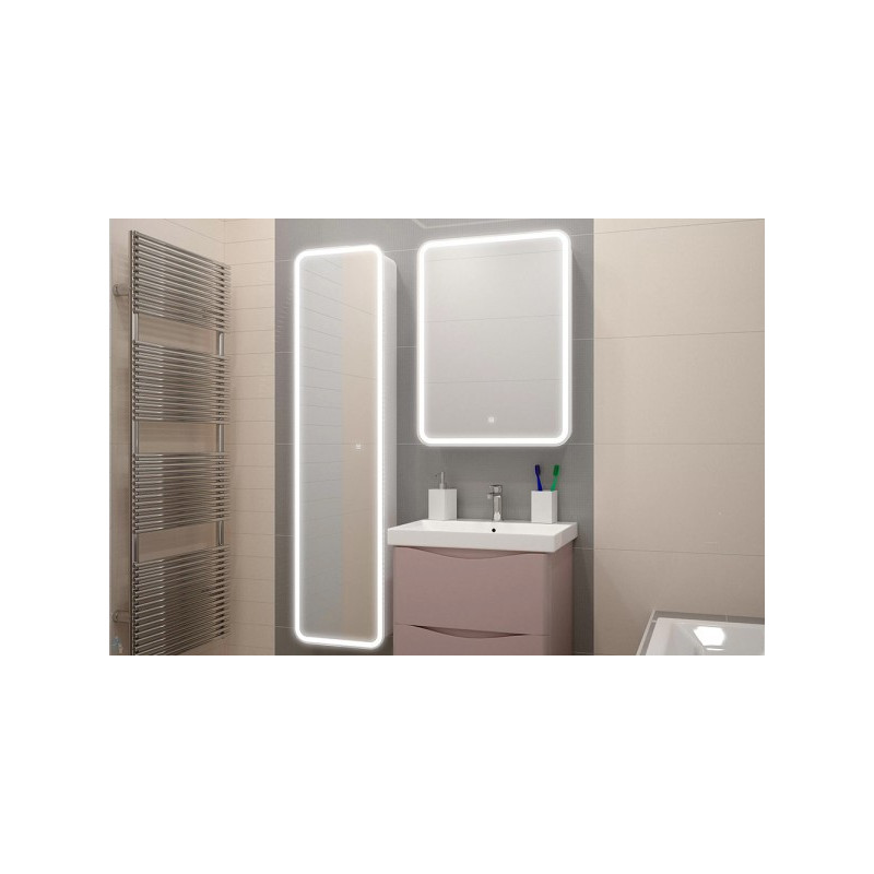 Шкаф с зеркалом Континент Elliott Led 55х80 R комплект