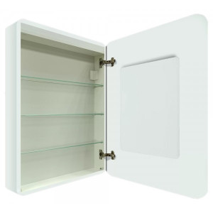 Шкаф с зеркалом Континент Elliott Led 60х80 R вид внутри