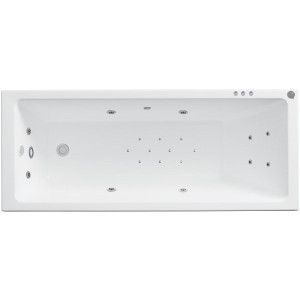 Ванна акриловая Triton Аура Премиум 170x70 (с краном-переключателем, подсветкой, смесителем, гидромассажем и аэромассажем)