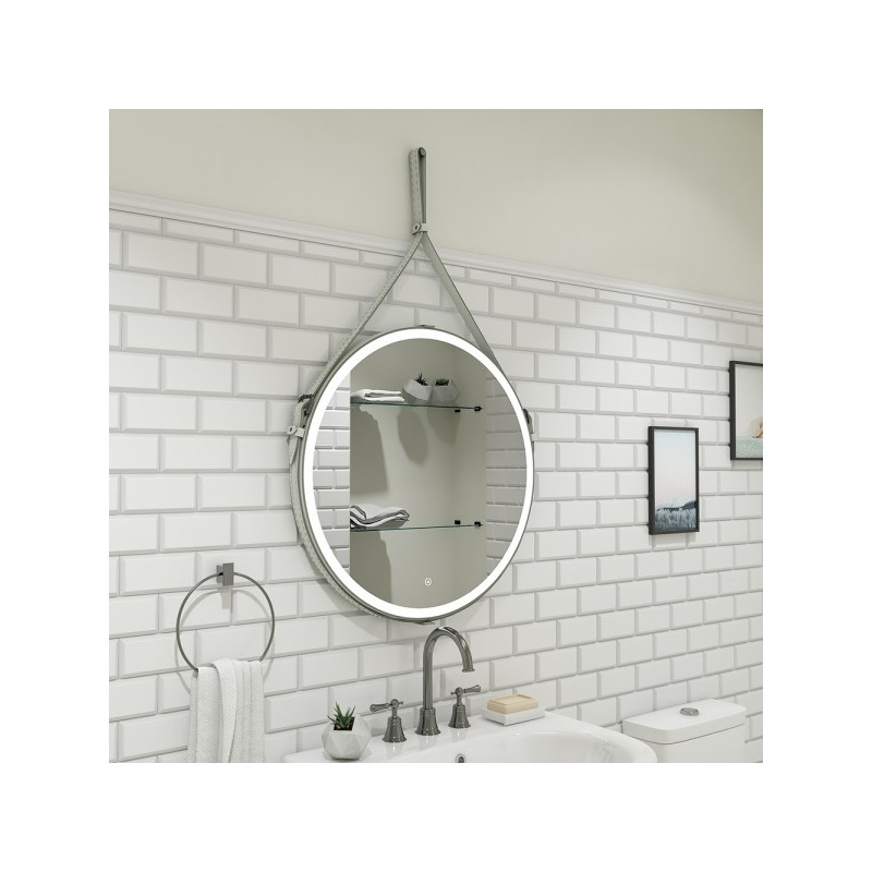 Зеркало Континент Millenium Led 65х65 White в интерьере