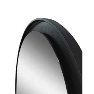 Зеркало Континент Planet Led 100x100 Black (теплая подсветка) рамка