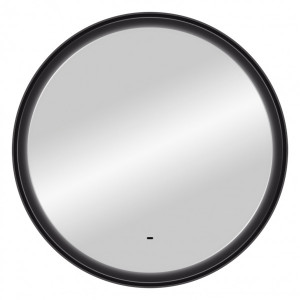 Зеркало Континент Planet Led 70x70 Black (теплая подсветка) вид спереди