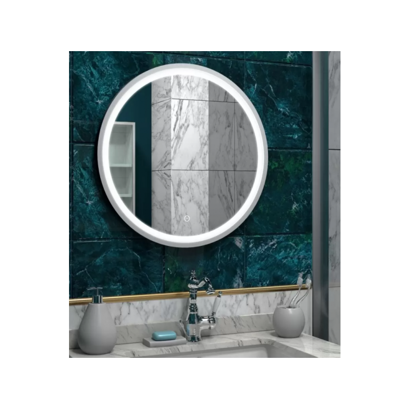 Зеркало Континент Style Led 80х80 White в интерьере