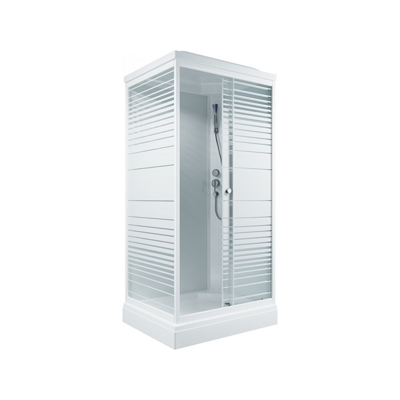 Душевая кабина Triton Квадро А3 ДН4 100х80 с открытой дверью