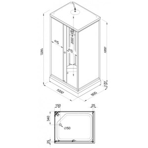Душевая кабина Triton Квадро А3 ДН4 100х80 параметры