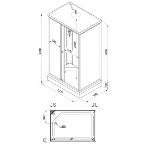 Душевая кабина Triton Квадро А3 ДН4 параметры