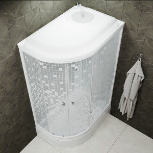 Душевая кабина Triton Коралл В3 ДН4 120х80 R вид сверху