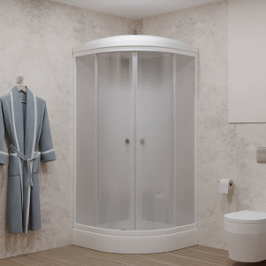 Душевая кабина Triton Лайт А3 ДН4 100х100 вид спереди