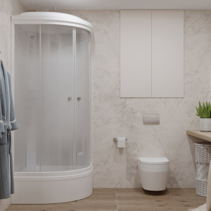 Душевая кабина Triton Лайт В3 ДН4 90х90 в интерьере