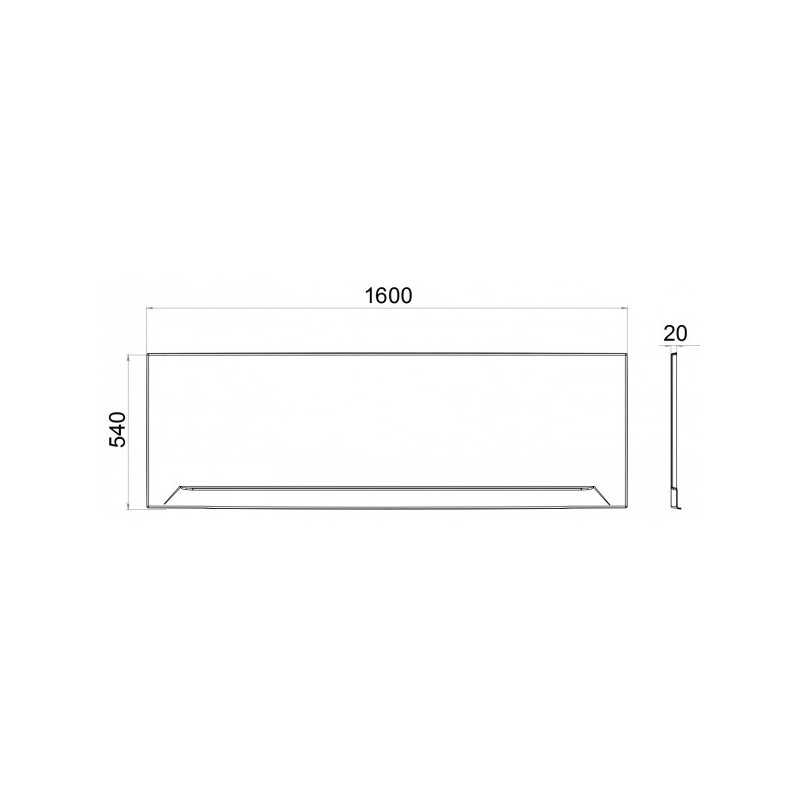 Экран для ванны Triton Аура, Джена, Тори, Алекса 160 см параметры